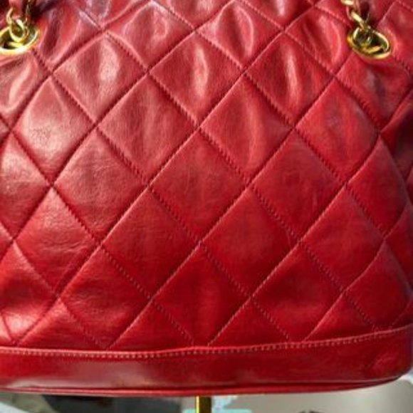 Chanel Vintage Lambskin Satchel Gold Hardware - Picture 7 of 8